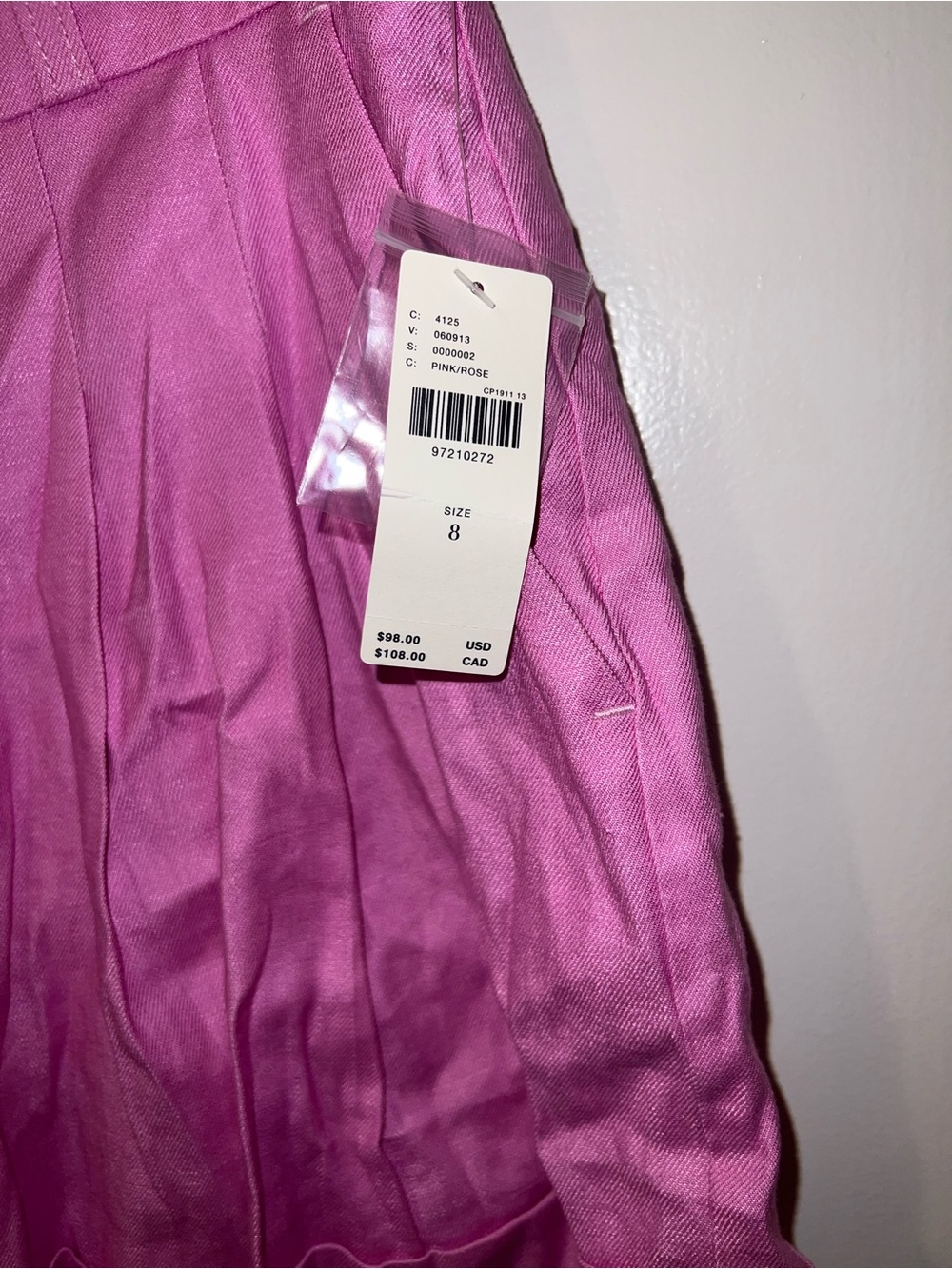 Maeve High-Waist Pink Tailored Shorts - Picture 5 of 7
